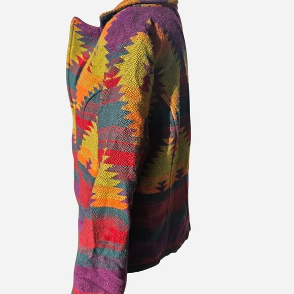 Multicoloured aztec patterned shacket - Picture 2 of 4